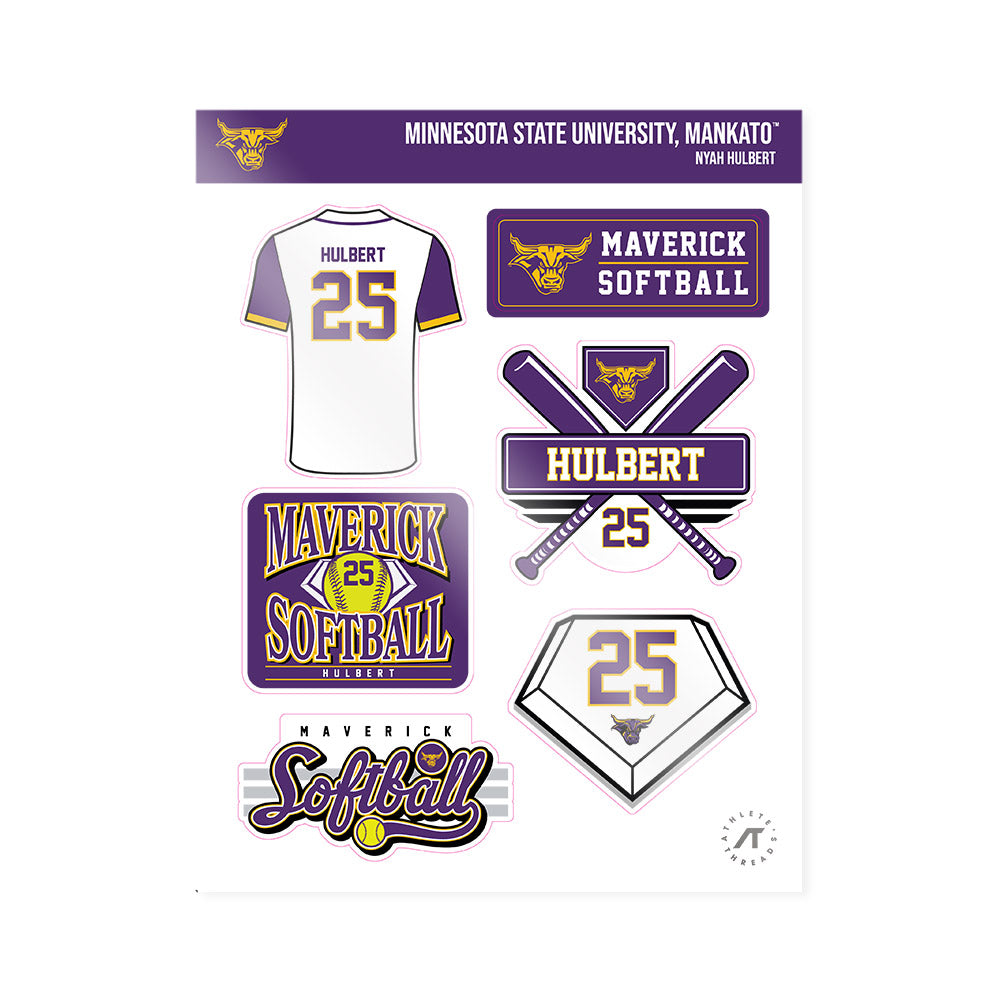 Minn. St. - NCAA Softball : Nyah Hulbert - Sticker Sheet-0