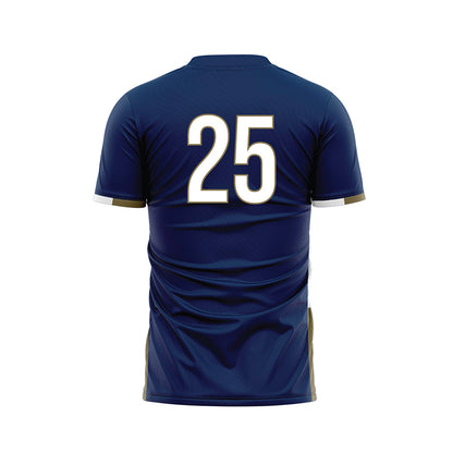 MSMU - NCAA Women's Lacrosse : Morgan Baird - Blue Soccer Jersey-1
