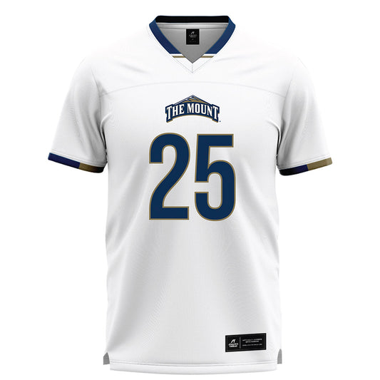 MSMU - NCAA Women's Lacrosse : Morgan Baird - White Lacrosse Jersey -0