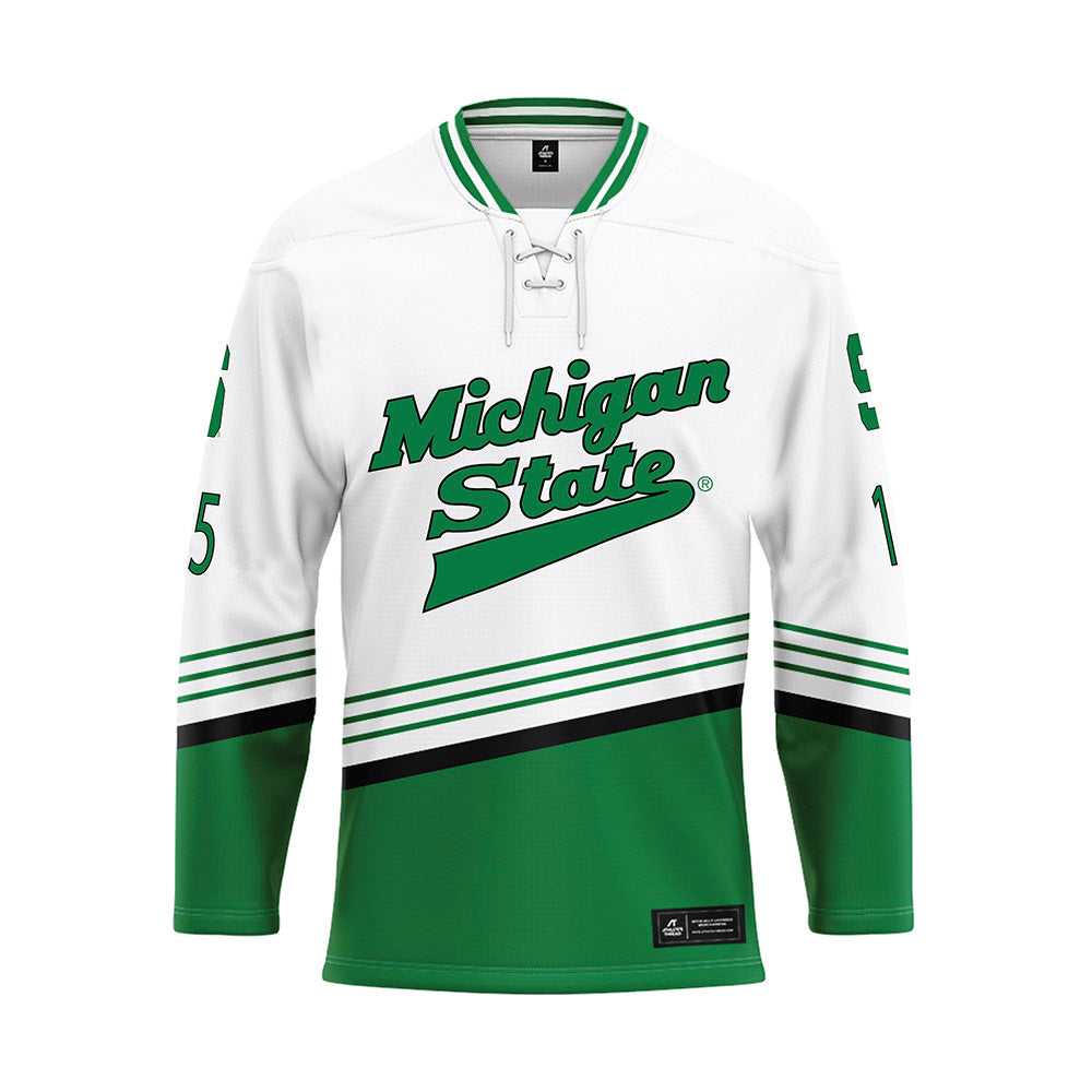 Michigan State - NCAA Men's Ice Hockey : Charlie Stramel - Replica Hockey Jersey-0