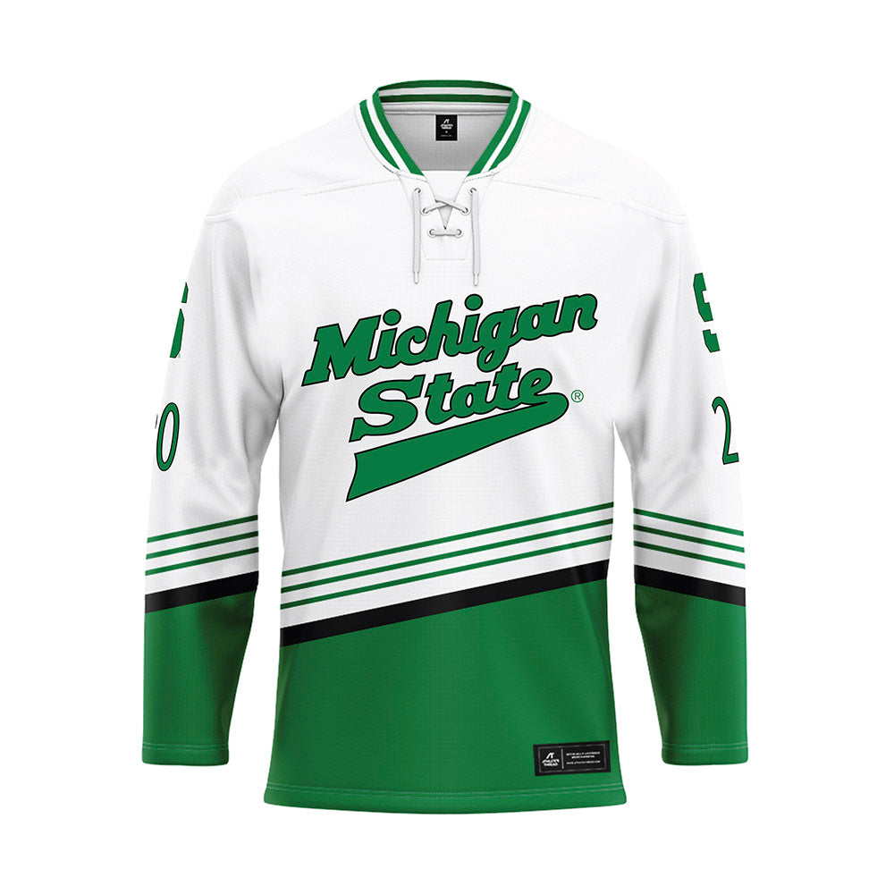 Michigan State - NCAA Men's Ice Hockey : Daniel Russell - Replica Hockey Jersey-0