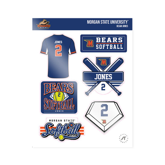 Morgan State - NCAA Softball : Dejah Jones - Sticker Sheet-0
