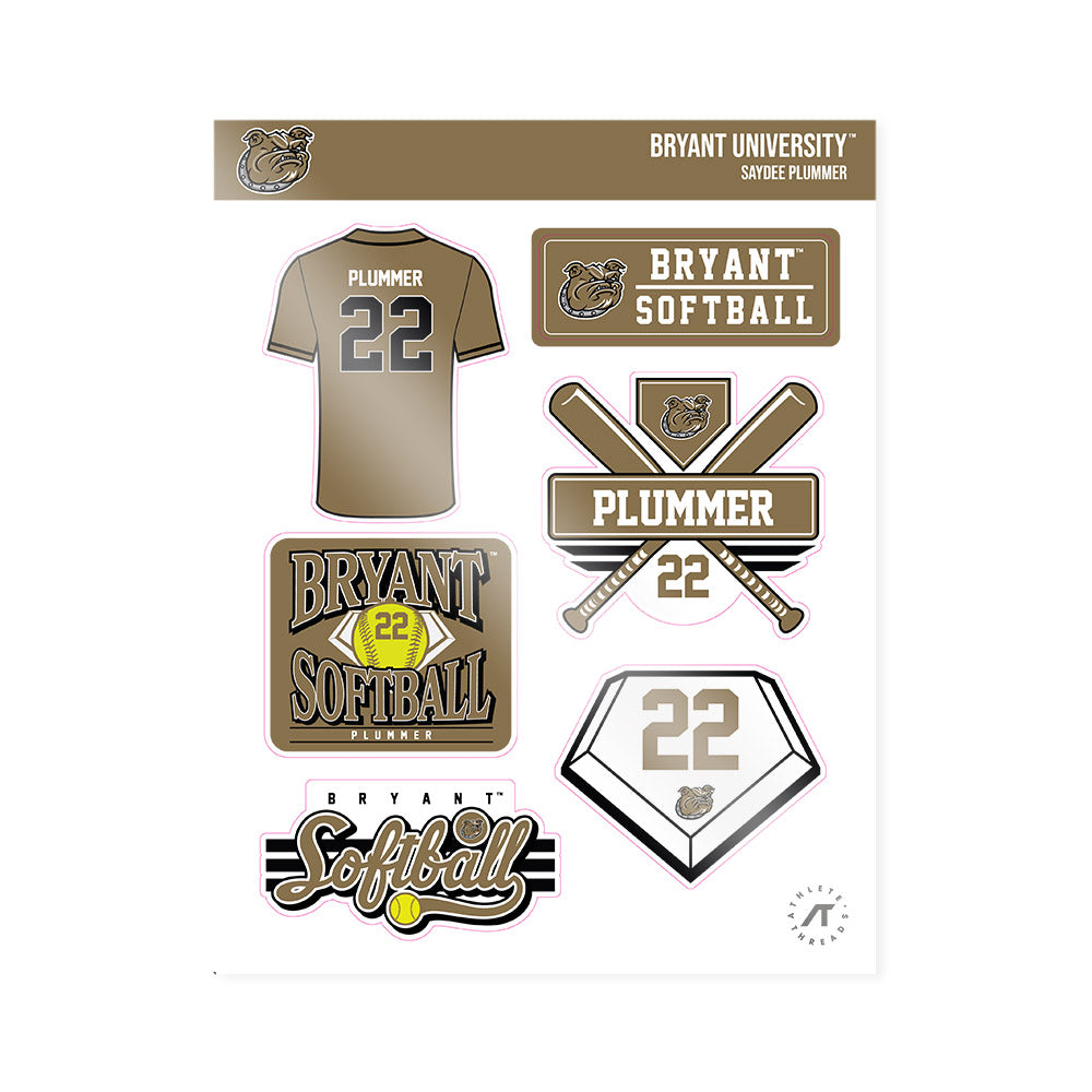 Bryant - NCAA Softball : Saydee Plummer - Sticker Sheet-0