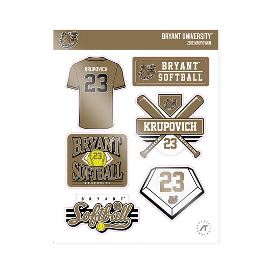 Bryant - NCAA Softball : Zoie Krupovich - Sticker Sheet-0