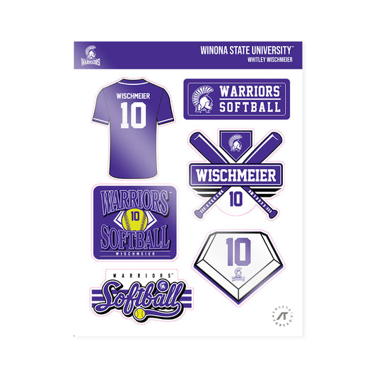 Winona - NCAA Softball : Whitley Wischmeier - Sticker Sheet-0