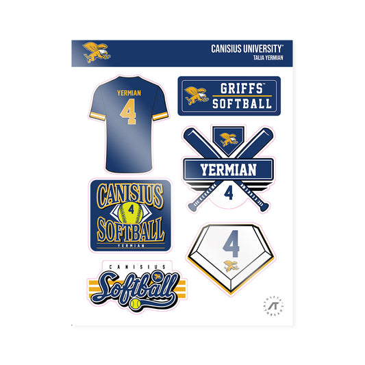 Canisius - NCAA Softball : Talia Yermian - Sticker Sheet-0