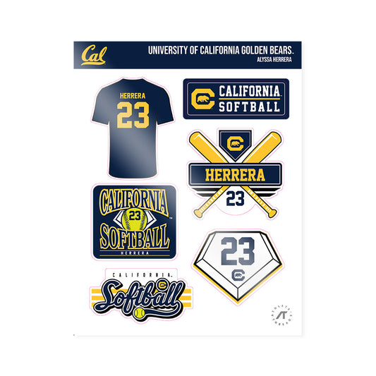 UC Berkeley - NCAA Softball : Alyssa Herrera - Sticker Sheet-0
