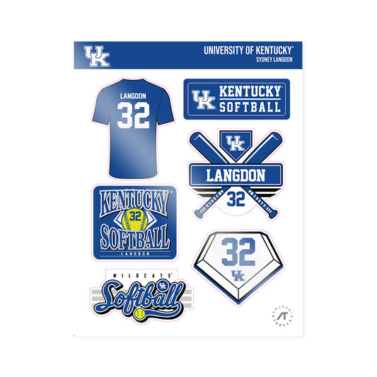 Kentucky - NCAA Softball : Sydney Langdon - Sticker Sheet-0
