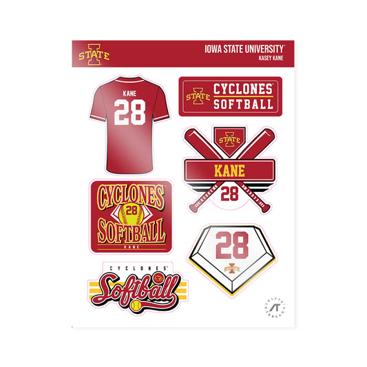 Iowa State - NCAA Softball : Kasey Kane - Sticker Sheet-0