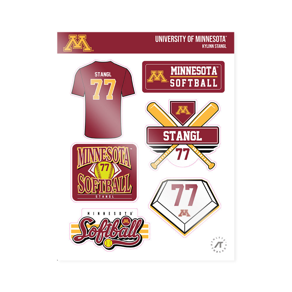 Minnesota - NCAA Softball : Kylinn Stangl - Sticker Sheet-0