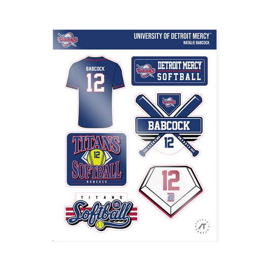 Detroit Mercy - NCAA Softball : Natalie Babcock - Sticker Sheet-0