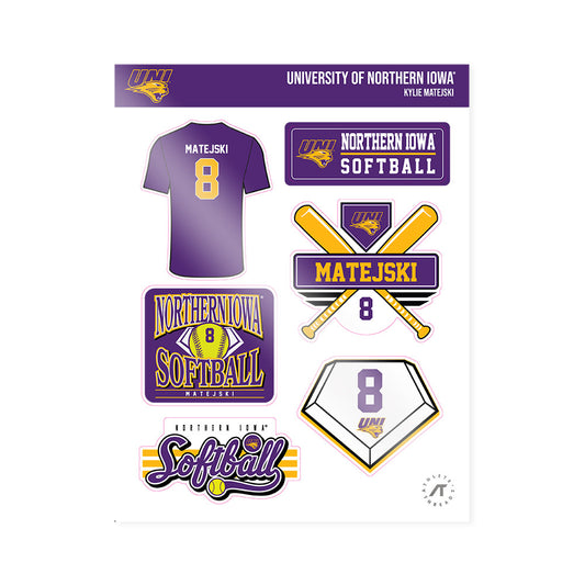 Northern Iowa - NCAA Softball : Kylie Matejski - Sticker Sheet-0