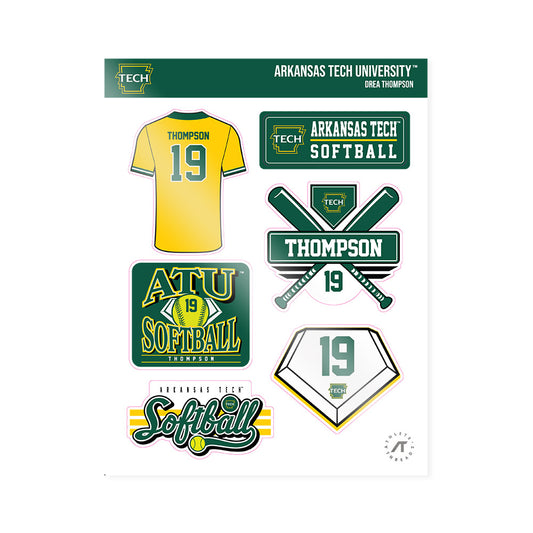 ATU - NCAA Softball : Drea Thompson - Sticker Sheet-0