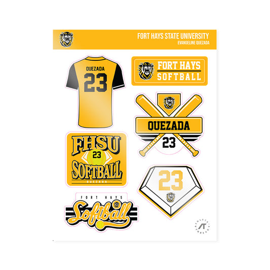 FHSU - NCAA Softball : Evangeline Quezada - Sticker Sheet-0