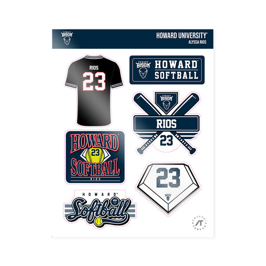 Howard - NCAA Softball : Alyssa Rios - Sticker Sheet-0