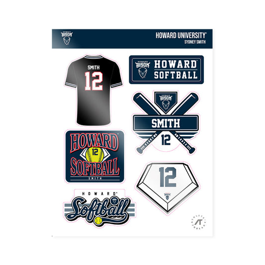 Howard - NCAA Softball : Sydney Smith - Sticker Sheet-0