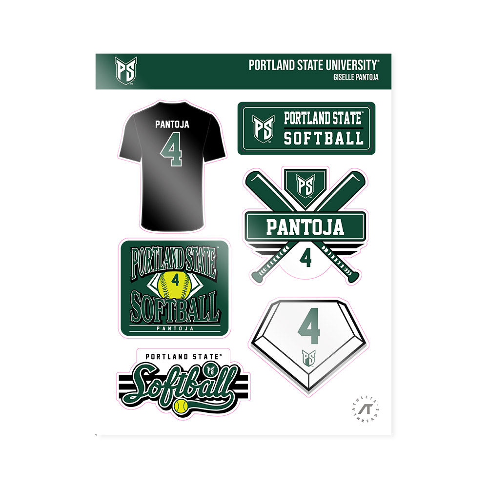 Portland State - NCAA Softball : Giselle Pantoja - Sticker Sheet-0