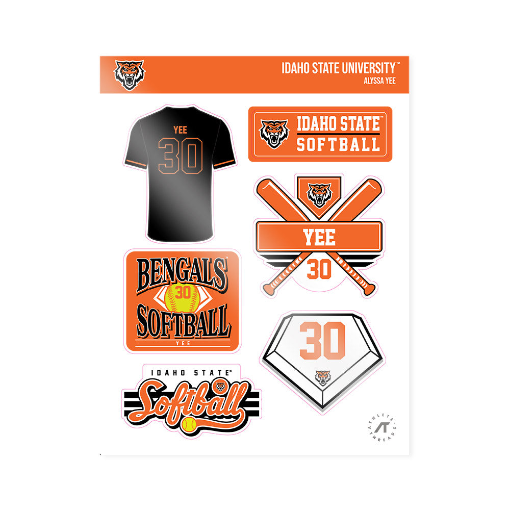 Idaho State - NCAA Softball : Alyssa Yee - Sticker Sheet-0