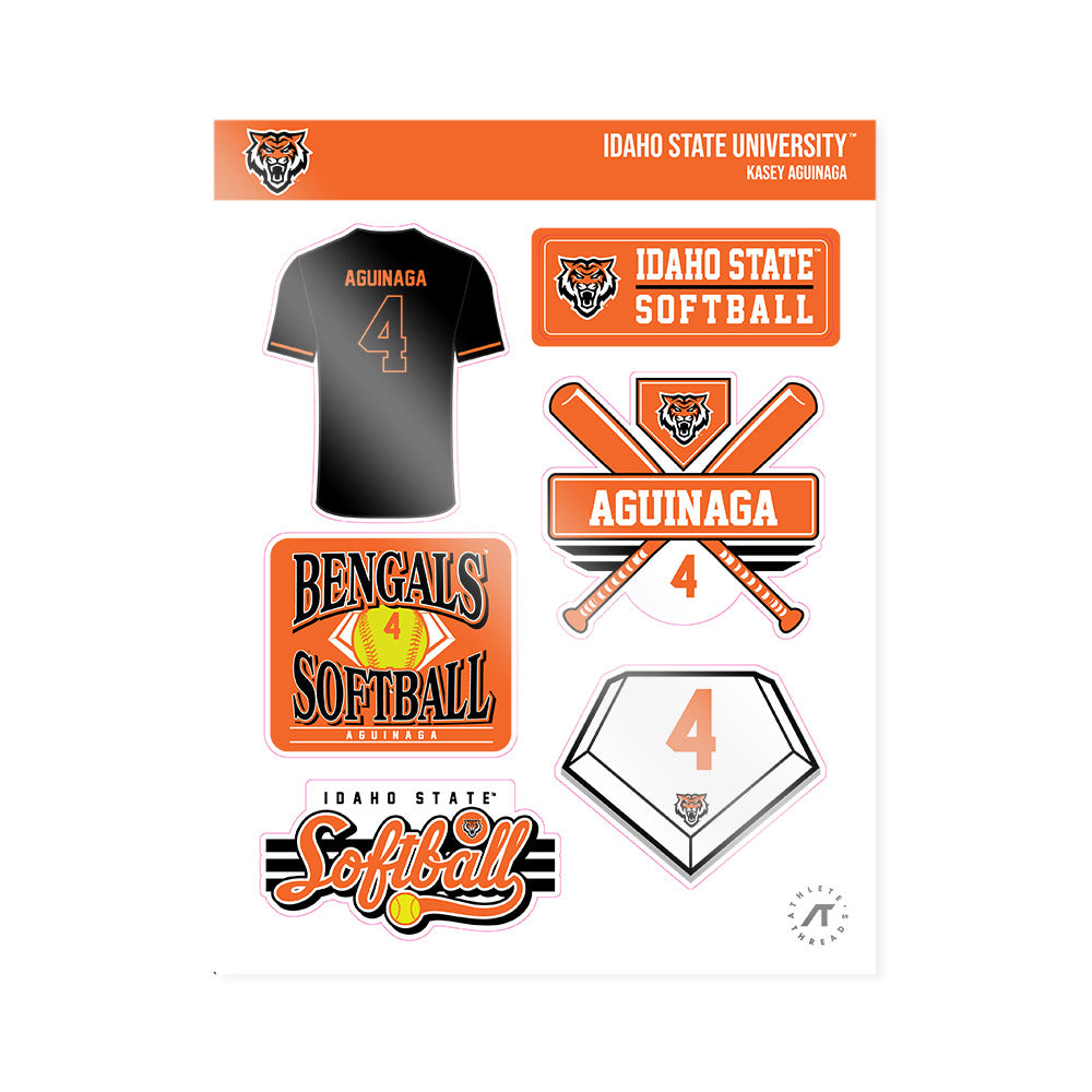 Idaho State - NCAA Softball : Kasey Aguinaga - Sticker Sheet-0