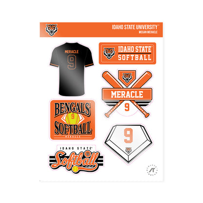 Idaho State - NCAA Softball : Megan Meracle - Sticker Sheet-1