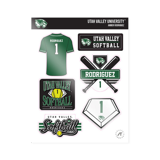 Utah Valley - NCAA Softball : Amber Rodriguez - Sticker Sheet-0