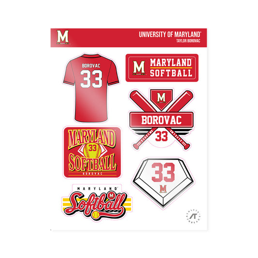 Maryland - NCAA Softball : Taylor Borovac - Sticker Sheet-0