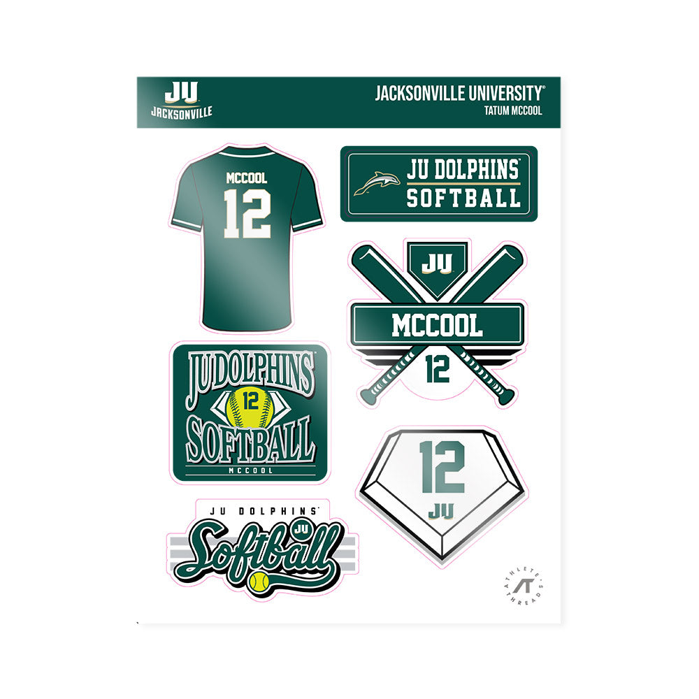 Jacksonville - NCAA Softball : Tatum McCool - Sticker Sheet-0