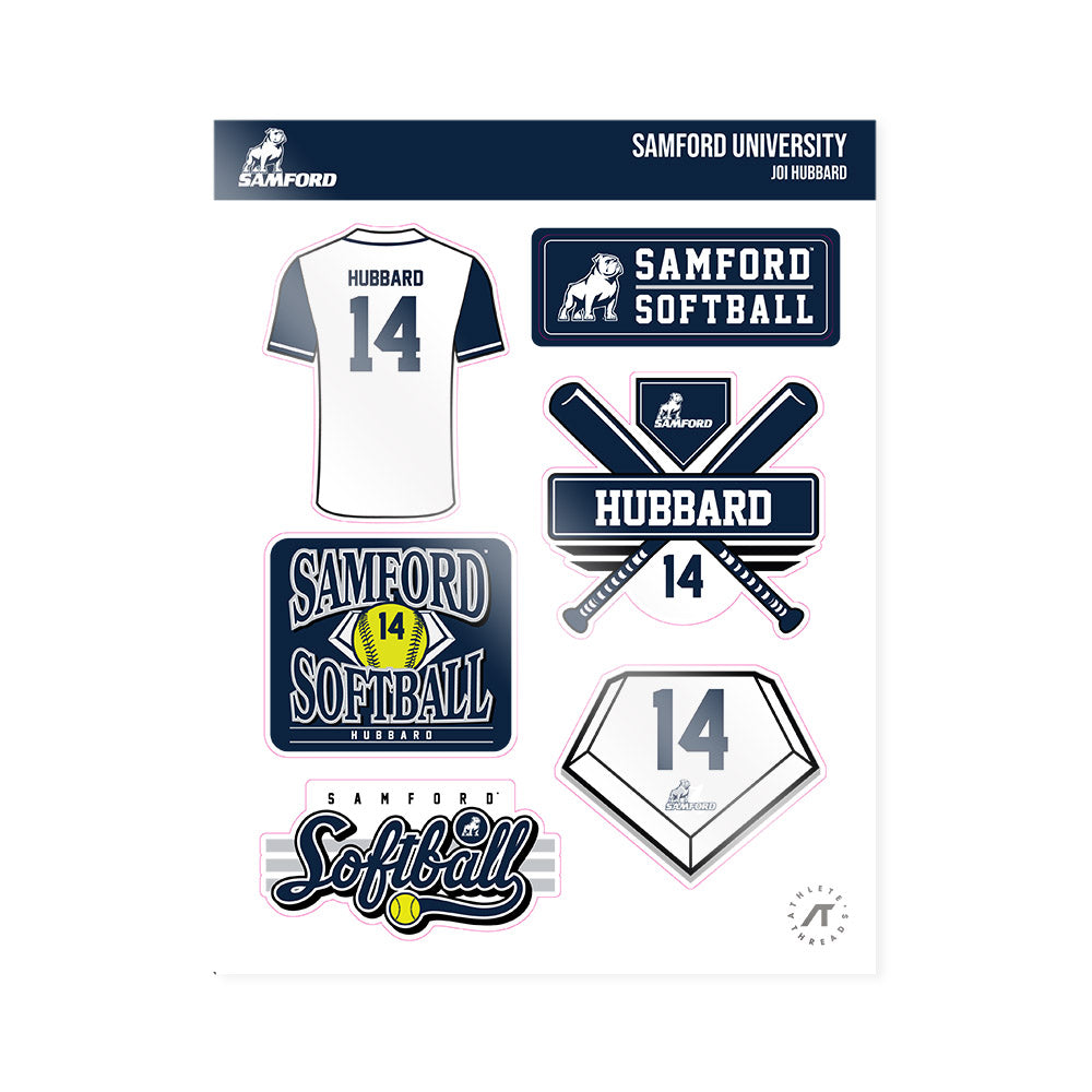 Samford - NCAA Softball : Joi Hubbard - Sticker Sheet-0