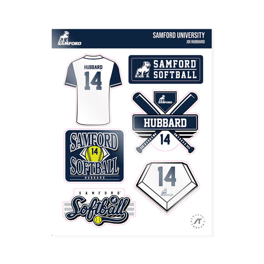 Samford - NCAA Softball : Joi Hubbard - Sticker Sheet-0