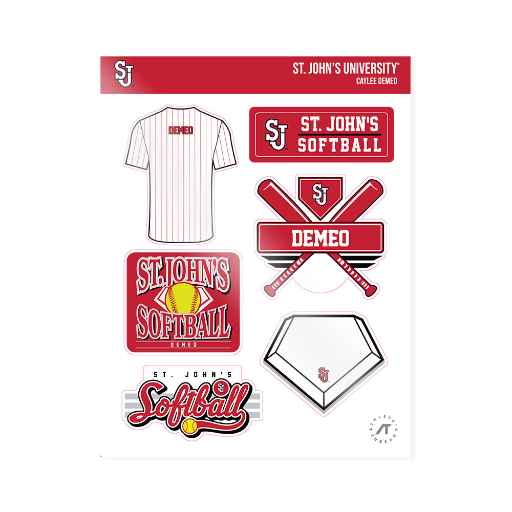 St. Johns - NCAA Softball : Caylee Demeo - Sticker Sheet-0