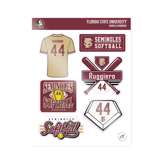 FSU - NCAA Softball : Isabella Ruggiero - Sticker Sheet-0