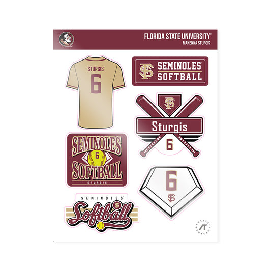 FSU - NCAA Softball : Makenna Sturgis - Sticker Sheet-0