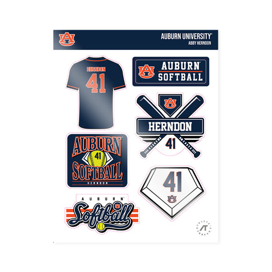 Auburn - NCAA Softball : Abby Herndon - Sticker Sheet-0