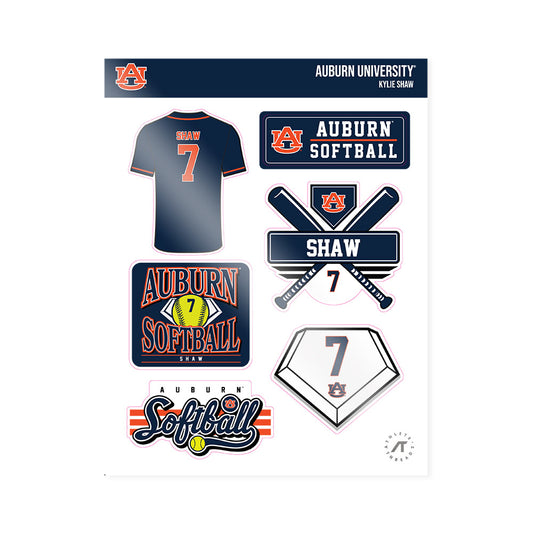 Auburn - NCAA Softball : Kylie Shaw - Sticker Sheet-0