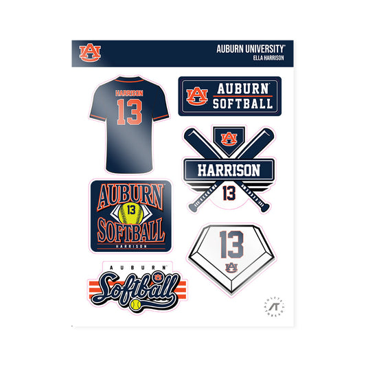 Auburn - NCAA Softball : Ella Harrison - Sticker Sheet-0