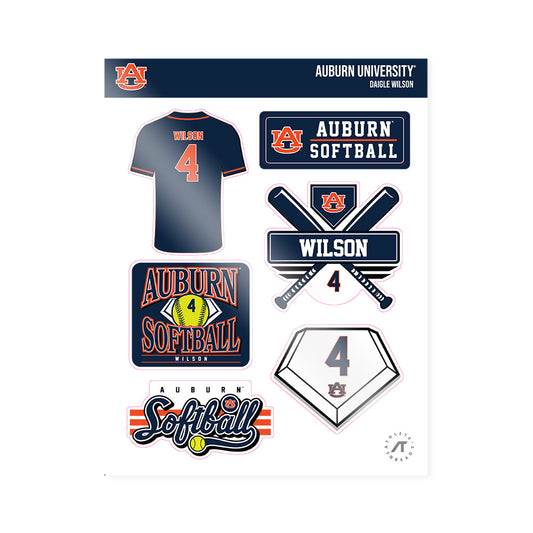 Auburn - NCAA Softball : Daigle Wilson - Sticker Sheet-0