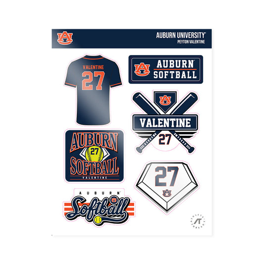 Auburn - NCAA Softball : Peyton Valentine - Sticker Sheet-0