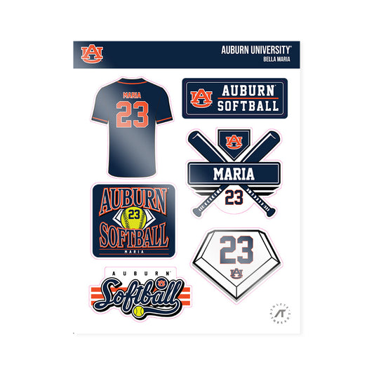 Auburn - NCAA Softball : Bella Maria - Sticker Sheet-0