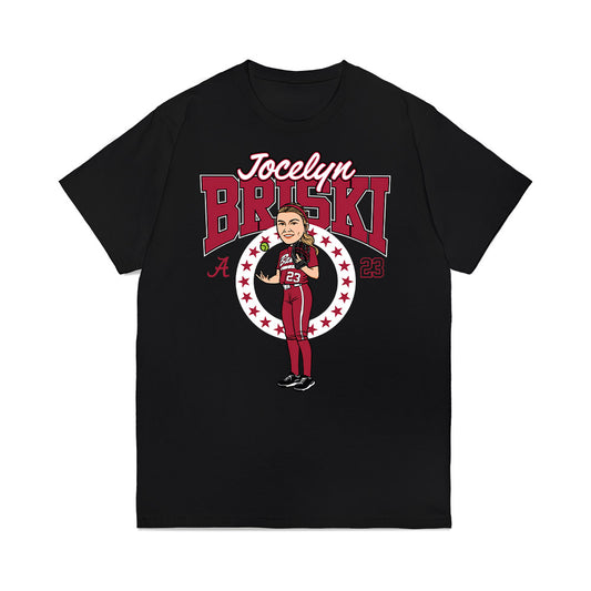 Alabama - NCAA Softball : Jocelyn Briski - Caricature Premium T-Shirt-0