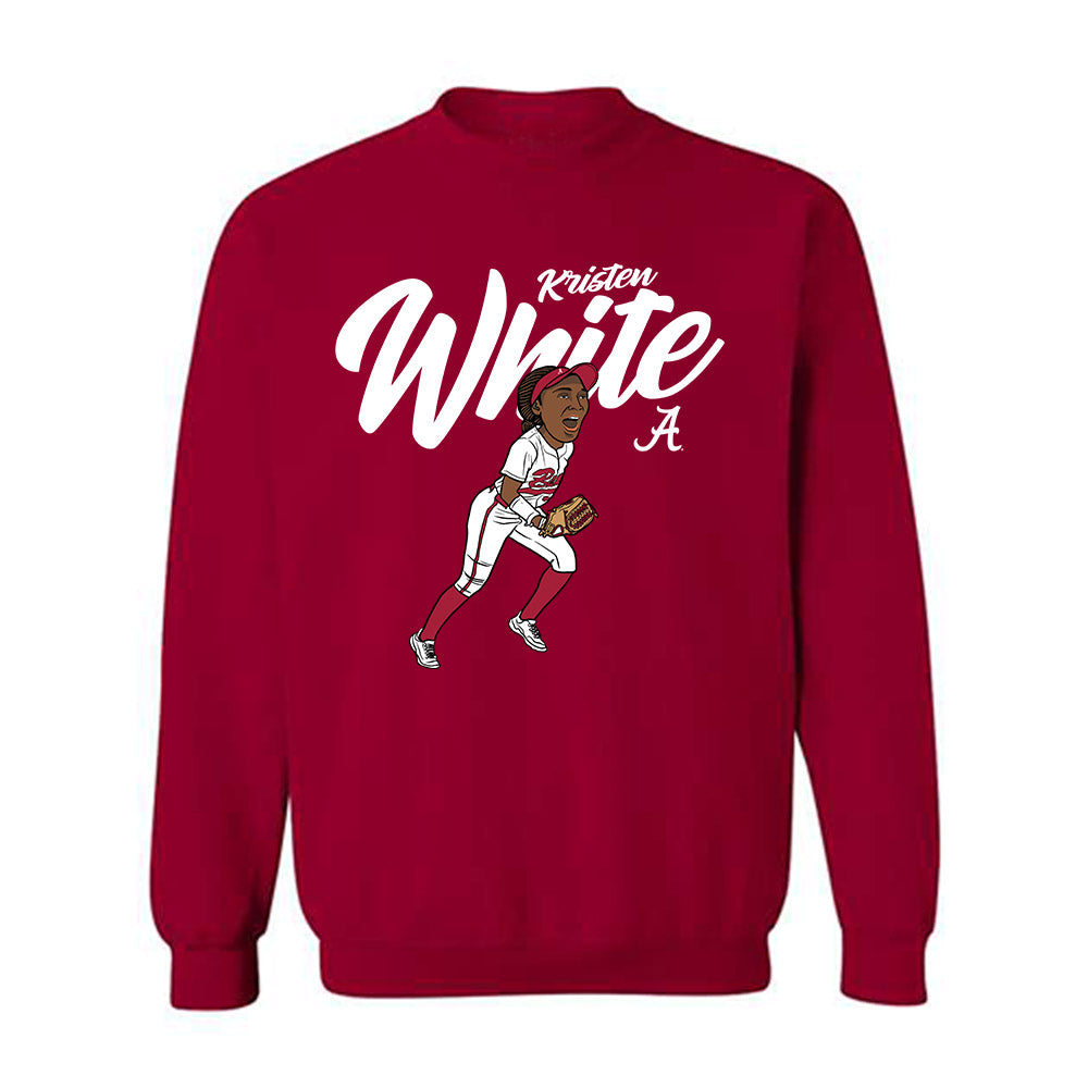 Alabama - NCAA Softball : Kristen White - Crewneck Sweatshirt-0