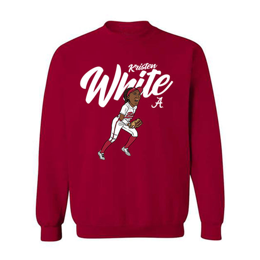 Alabama - NCAA Softball : Kristen White - Crewneck Sweatshirt-0