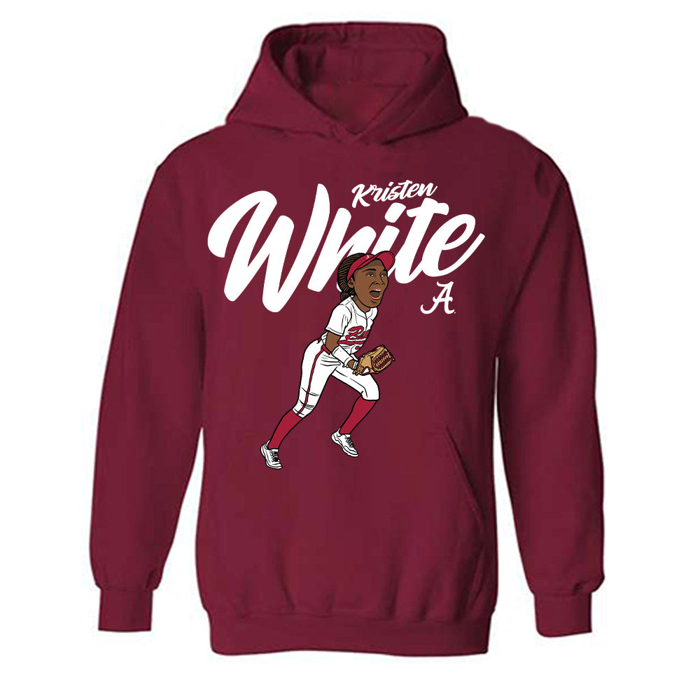 Alabama - NCAA Softball : Kristen White - Hooded Sweatshirt-0