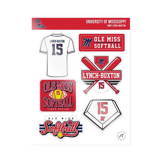 Ole Miss - NCAA Softball : Abby Lynch-Buxton - Sticker Sheet-0