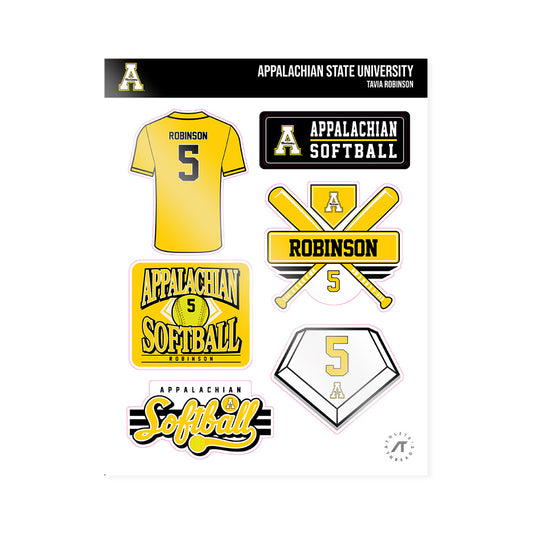 App State - NCAA Softball : Tavia Robinson - Sticker Sheet-0