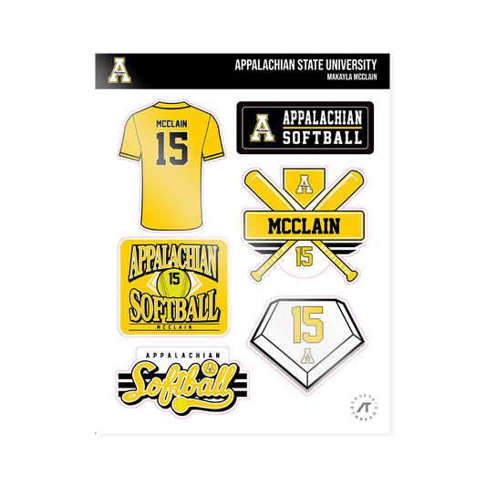 App State - NCAA Softball : Makayla Mcclain - Sticker Sheet-0