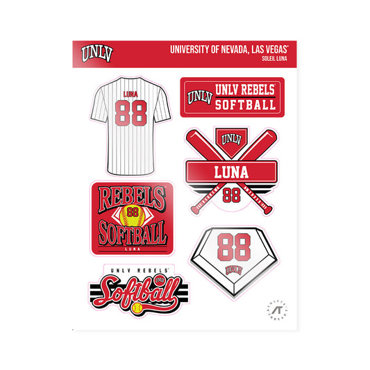 UNLV - NCAA Softball : Soleil Luna - Sticker Sheet-0