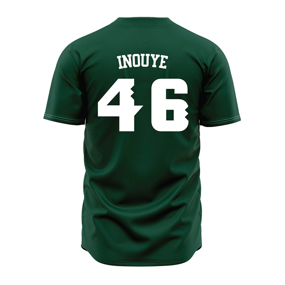 Hawaii - NCAA Baseball : Ryan Inouye - Green Jersey-1