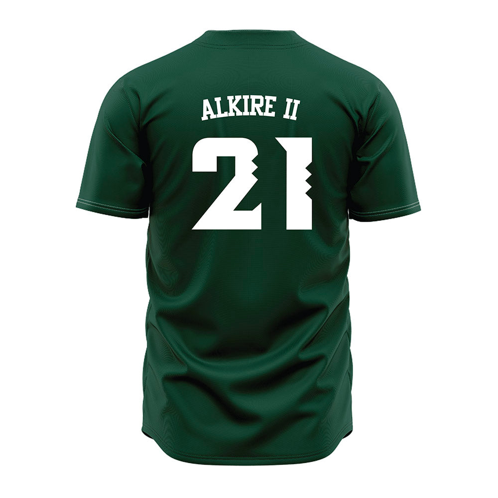 Hawaii - NCAA Baseball : John Alkire II - Green Jersey-1