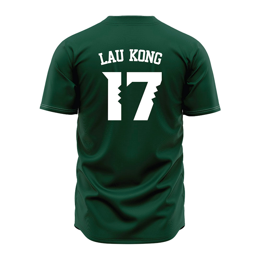 Hawaii - NCAA Baseball : Mana Lau Kong - Green Jersey-1