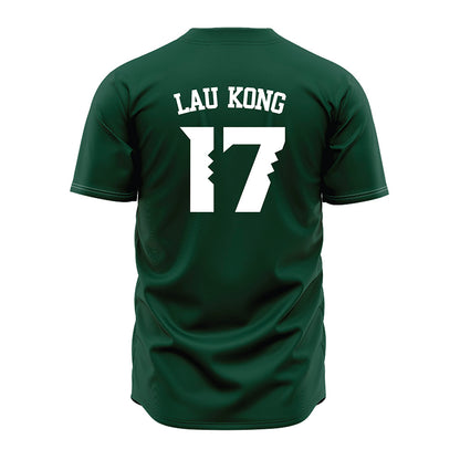 Hawaii - NCAA Baseball : Mana Lau Kong - Green Jersey-1